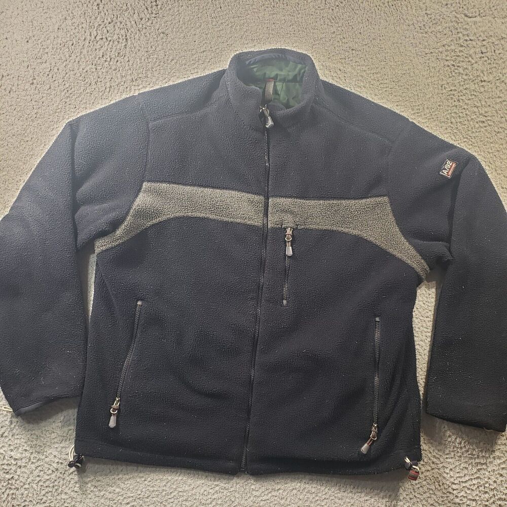 Abercrombie Fitch Jacket Men's XL Extra Large Reversible Full Zip Fleece Skiing - Picture 13 of 16